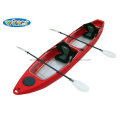 Sièges double Sit on Top Bottom Transparent Fishing Kayak